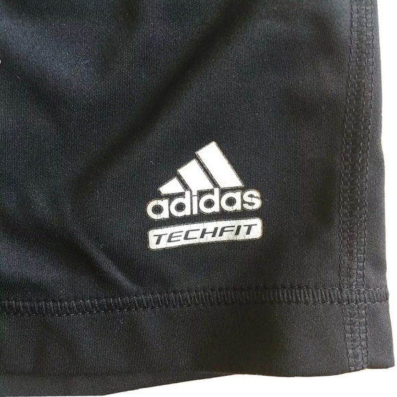 Adidas Techfit Women's Black Climalite Workout Sports Shorts - Picture 3 of 6